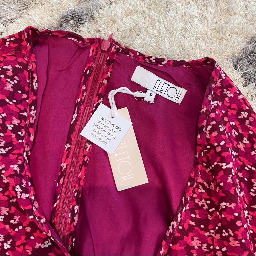 Mini flower print dress - Picture 3 of 6